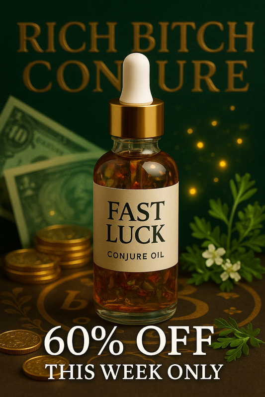 Fast Luck Conjure Oil: Manifest Quick Money & Instant Blessings