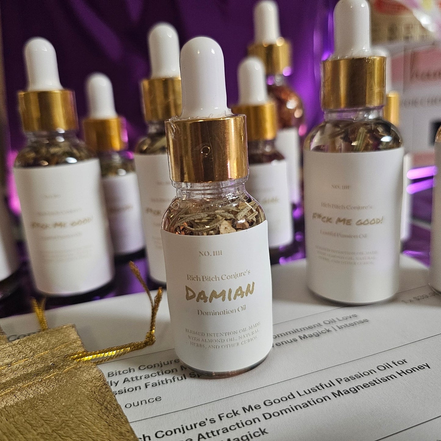 Rich Bitch Conjure's Damian Oil for Intense Domination