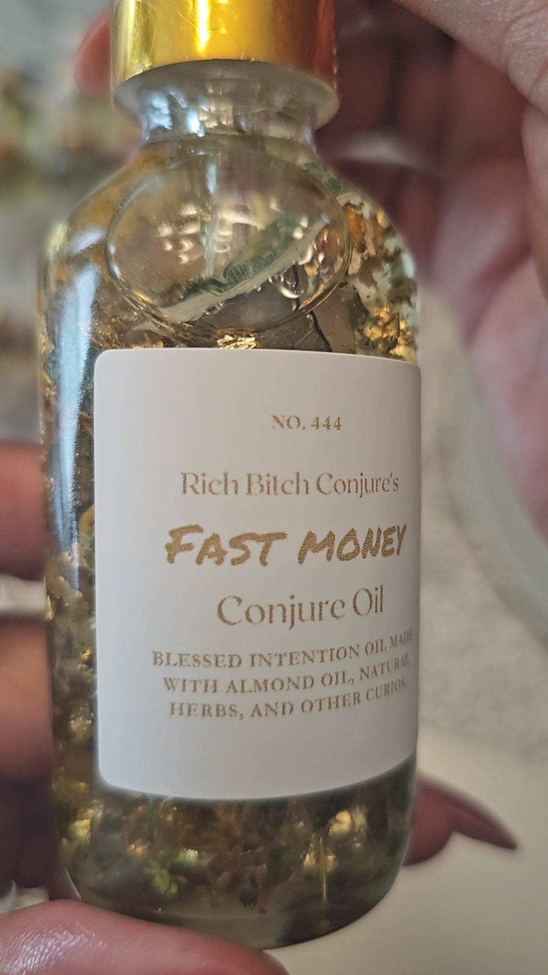 Fast Money Oil - Luxury Hoodoo Conjure Oil for Quick Cash & Prosperity