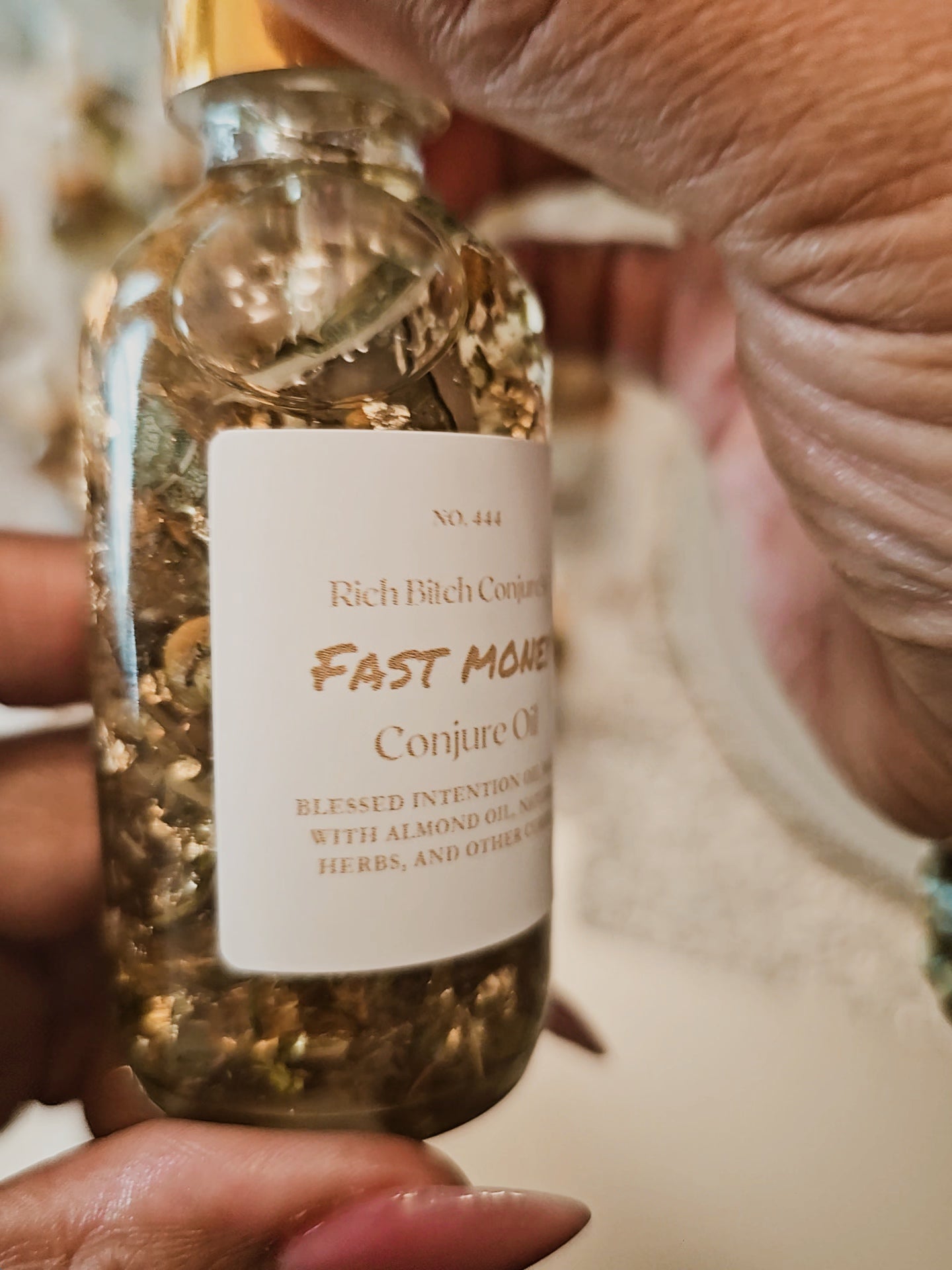 Fast Money Oil - Luxury Hoodoo Conjure Oil for Quick Cash & Prosperity
