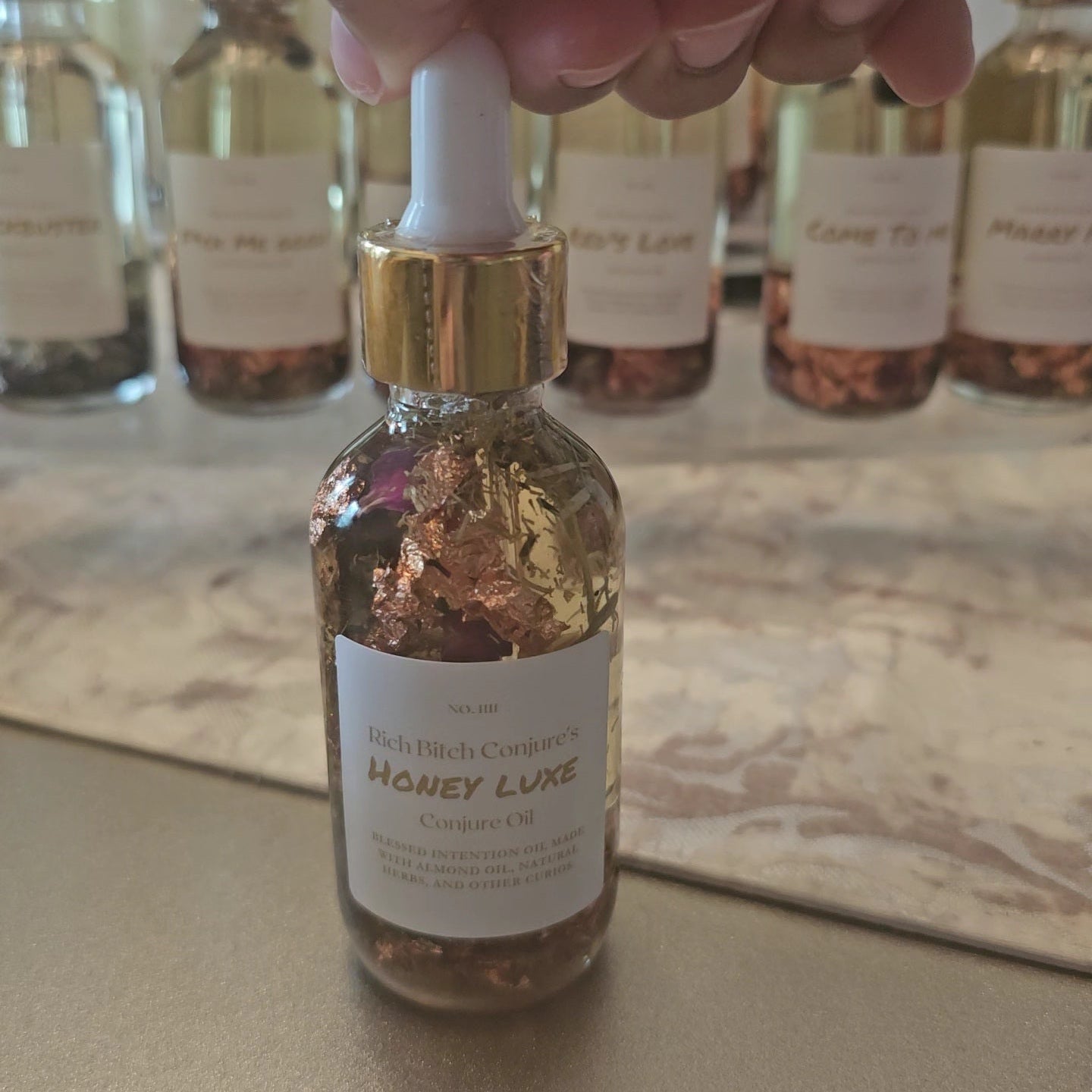Honey Luxe Conjure Oil - Rich Bitch Conjure | Luxury Hoodoo Love & Prosperity Blend