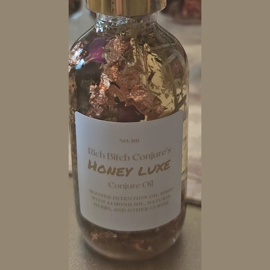 Honey Luxe Conjure Oil - Rich Bitch Conjure | Luxury Hoodoo Love & Prosperity Blend