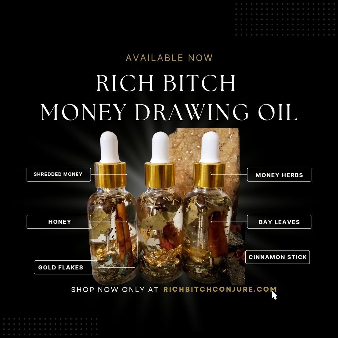 Rich Bitch Luxury Conjure Oil Leo Edition - The Magnetic Royalty