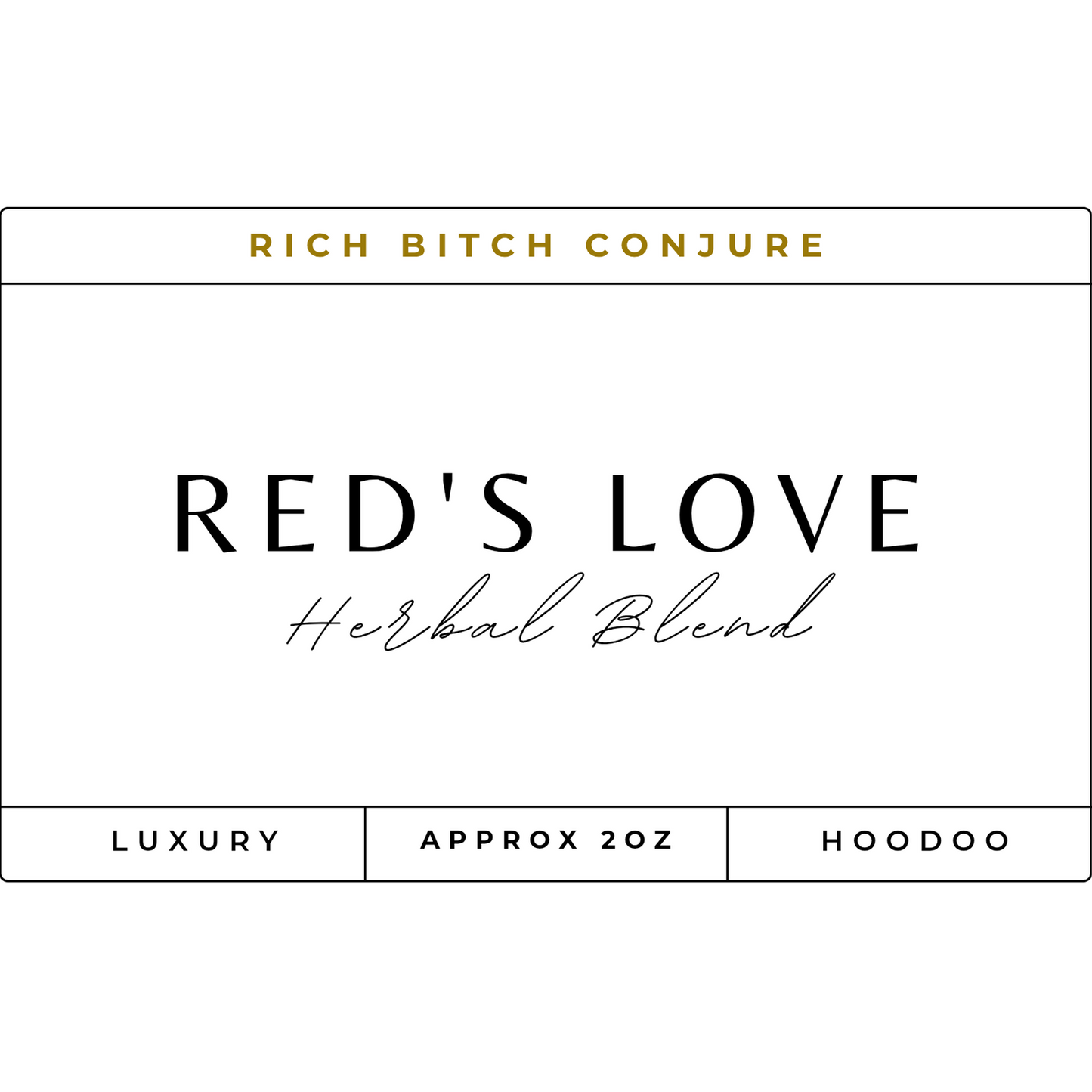 Red's Love Luxury Organic Incense Sticks #1019