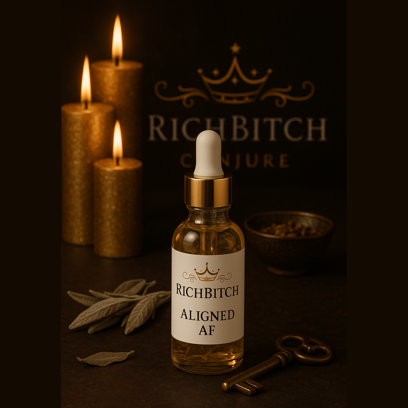 Aligned AF Conjure Oil for Spiritual Alignment, Divine Timing, and Inner Peace