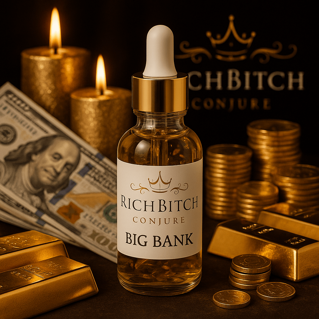 Big Bank Conjure Oil by Rich Bitch Conjure | Jupiter Wealth & Abundance Oil