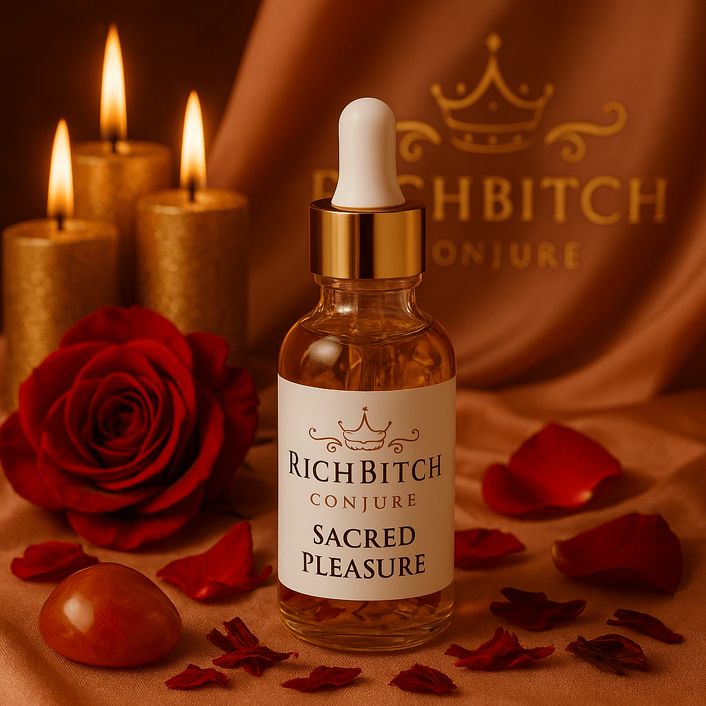 Sacred Pleasure Conjure Oil – Awaken Your Sensual Power & Divine Feminine Energy