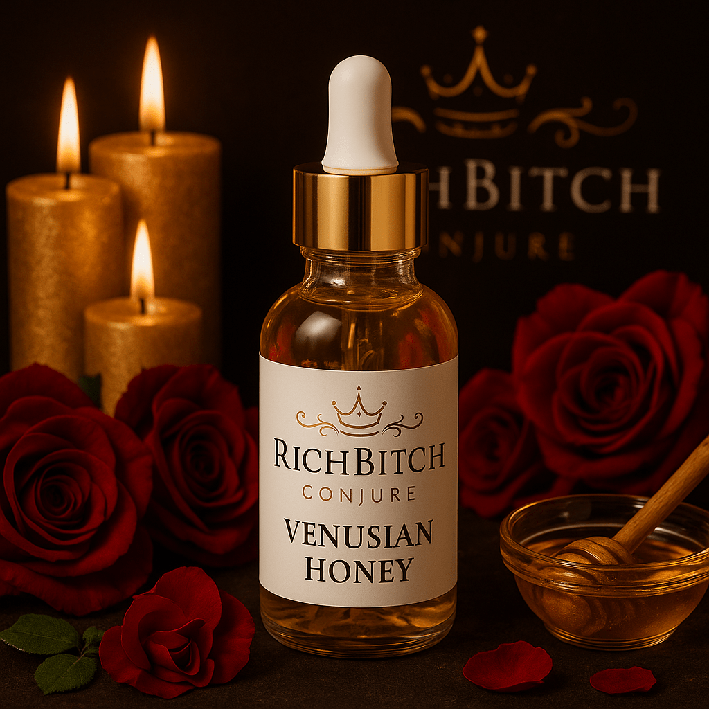 Venusian Honey Conjure Oil for Love Magnetism and Divine Feminine Energy