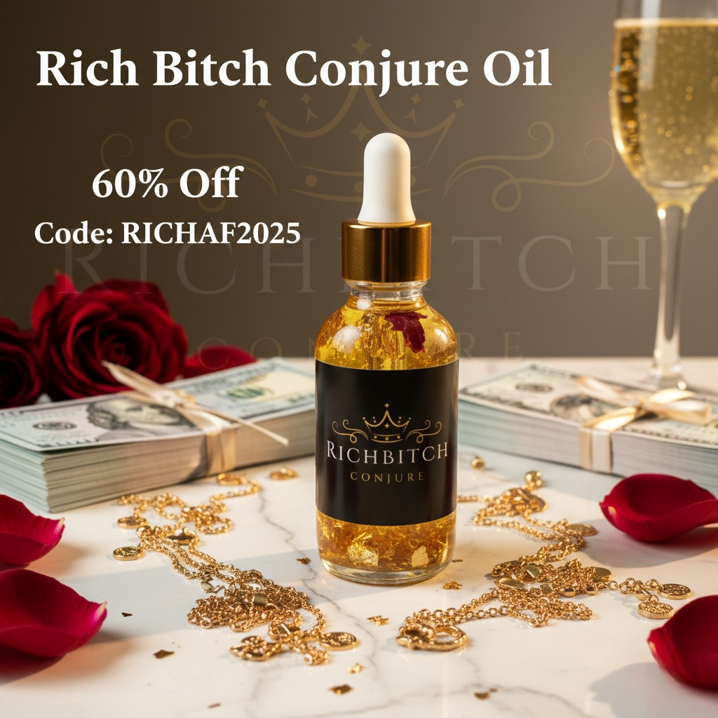 Rich Bitch Oil: The Best Conjure Oil For Wealth, Power, Peace, And A Soft Life