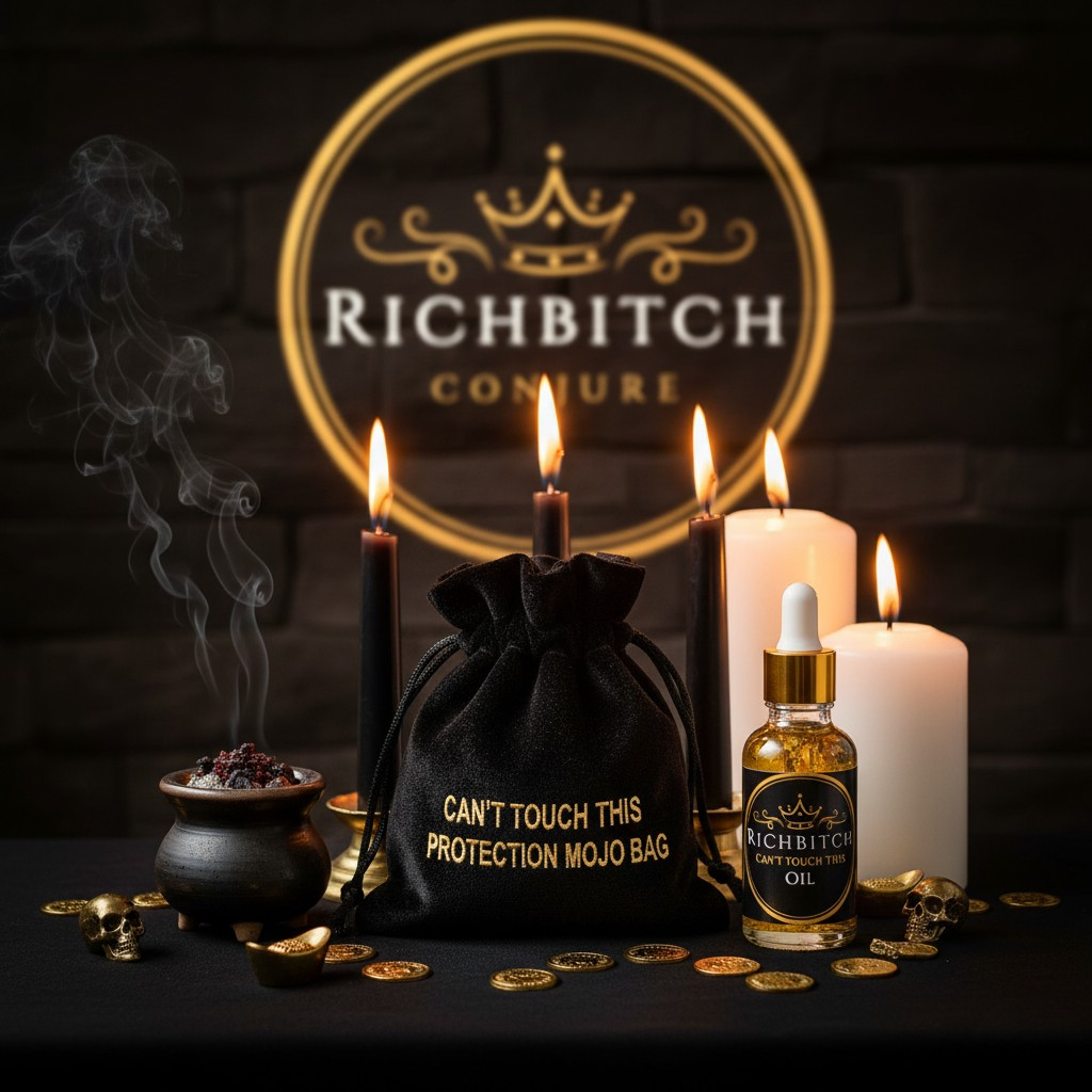 Create a Fiery Wall of Protection: A Powerful Hoodoo Protection Guide for Times of Fear Using Rich Bitch Conjure’s Can’t Touch This Conjure Oil and Psalm 91