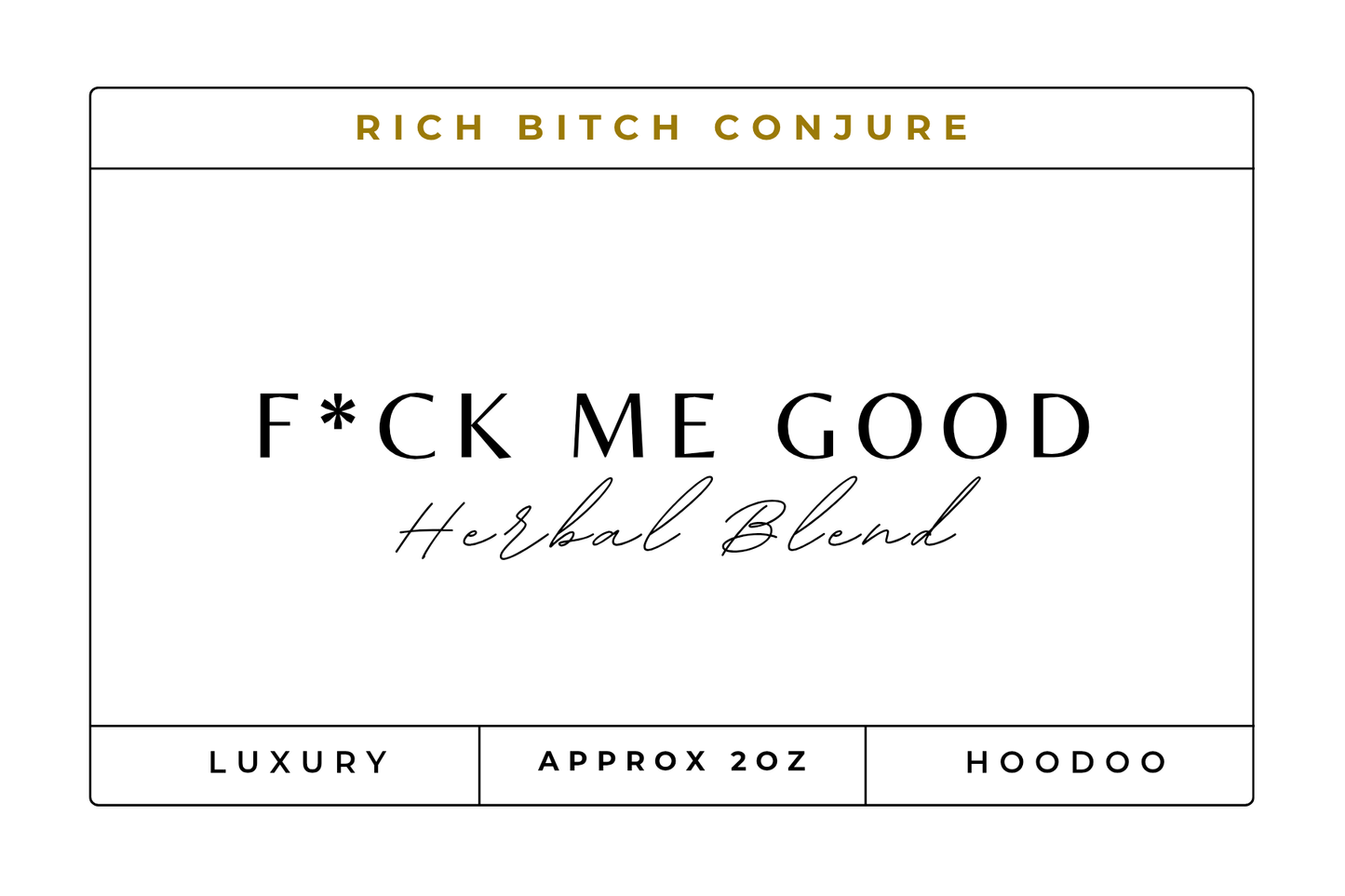 Fck Me Good Luxury Organic Incense Sticks