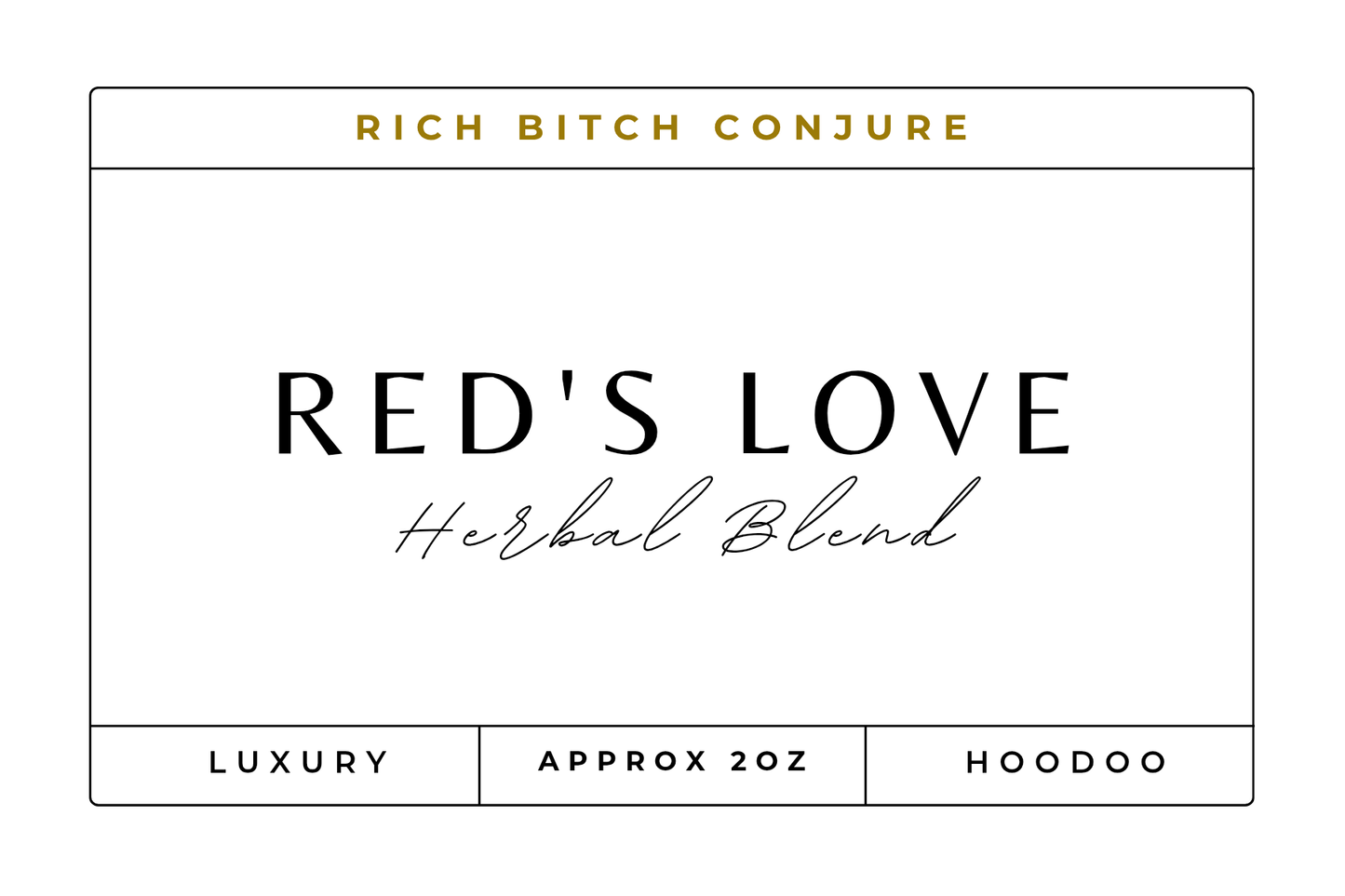 Red's Love Luxury Organic Incense Sticks