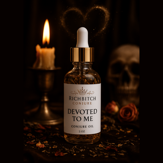 Rich Bitch Conjure's Devoted To Me Oil for Love Loyalty and Commitment