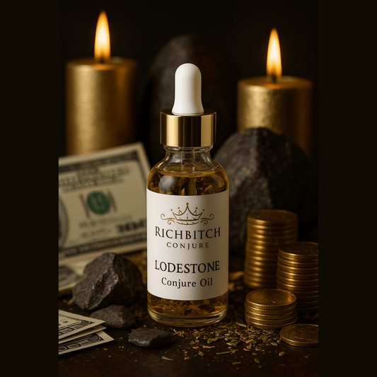 Rich Bitch Conjure Lodestone Oil – Magnetic Money Drawing Power in Every Drop