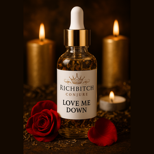 Rich Bitch Conjure’s Love Me Down Oil for Passion, Pleasure, and Devotion