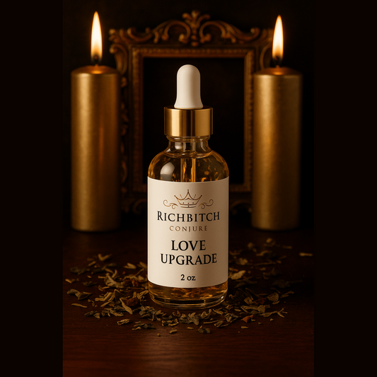 Rich Bitch Conjure’s Love Upgrade Conjure Oil for Luxury Love, High-Value Attraction, and Relationship Elevation