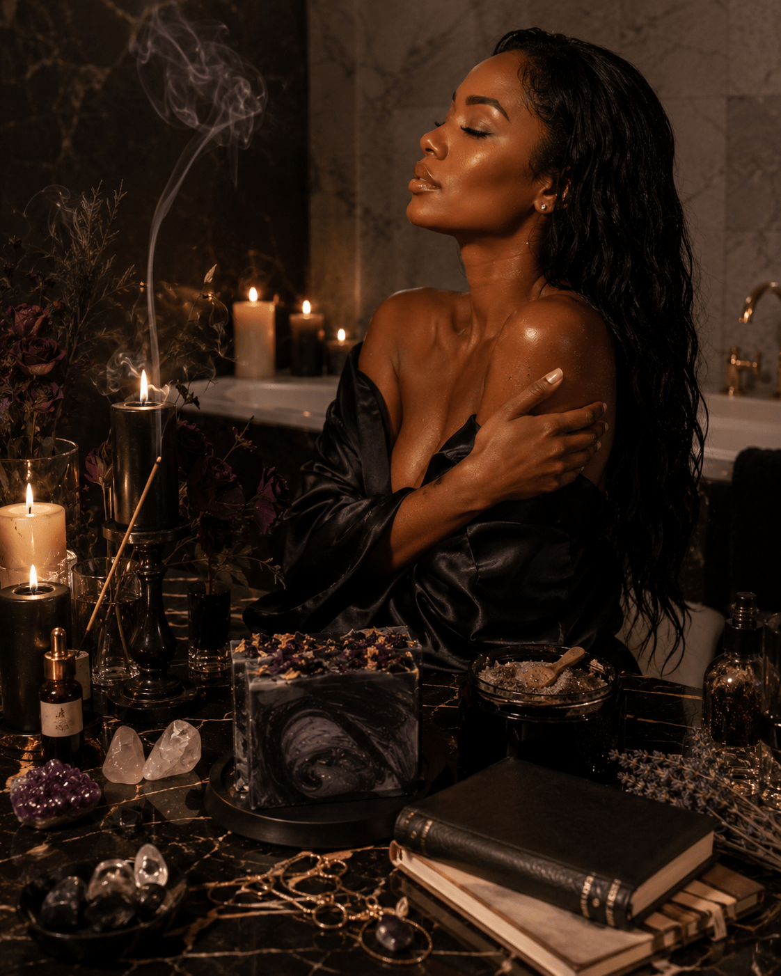 Rich Bitch Conjure’s Divine Feminine Ritual Bar Bundle | Buy 3 Get 1 Free Luxury Hoodoo Soap Collection